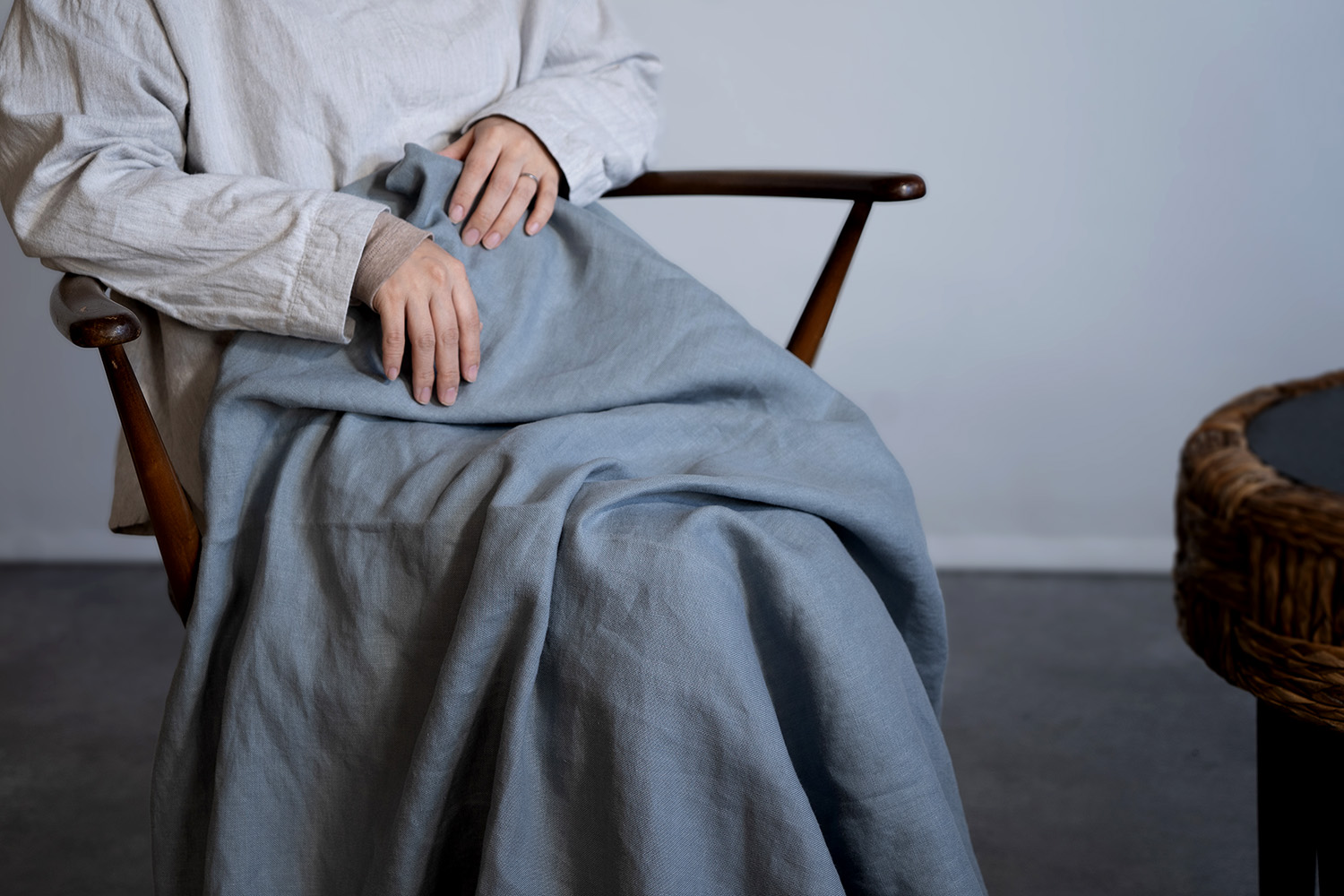 厚手リネンのブランケット マルチカバー / AC25 BLANKET