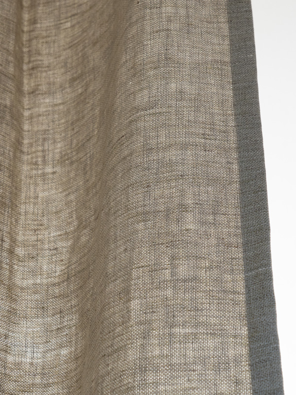 MIX感のあるトップ染めリネンドレープ